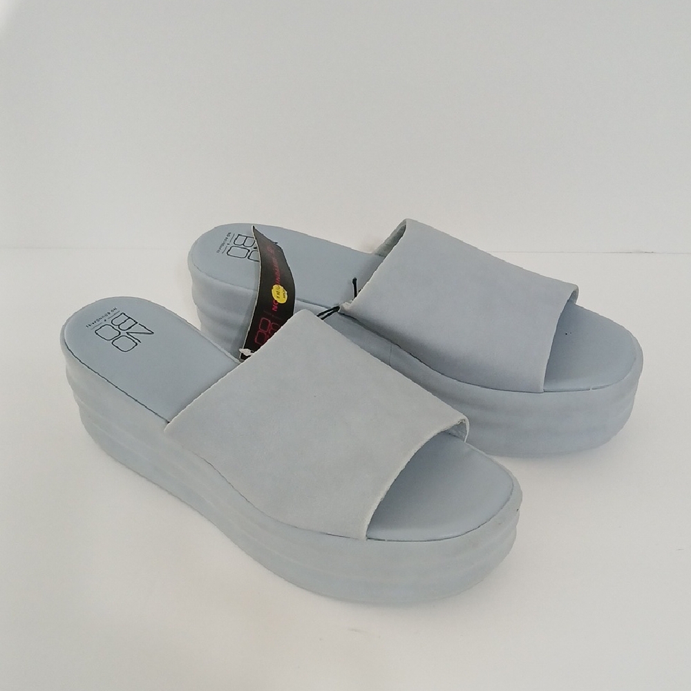 Women's Light Blue Platform Sandals